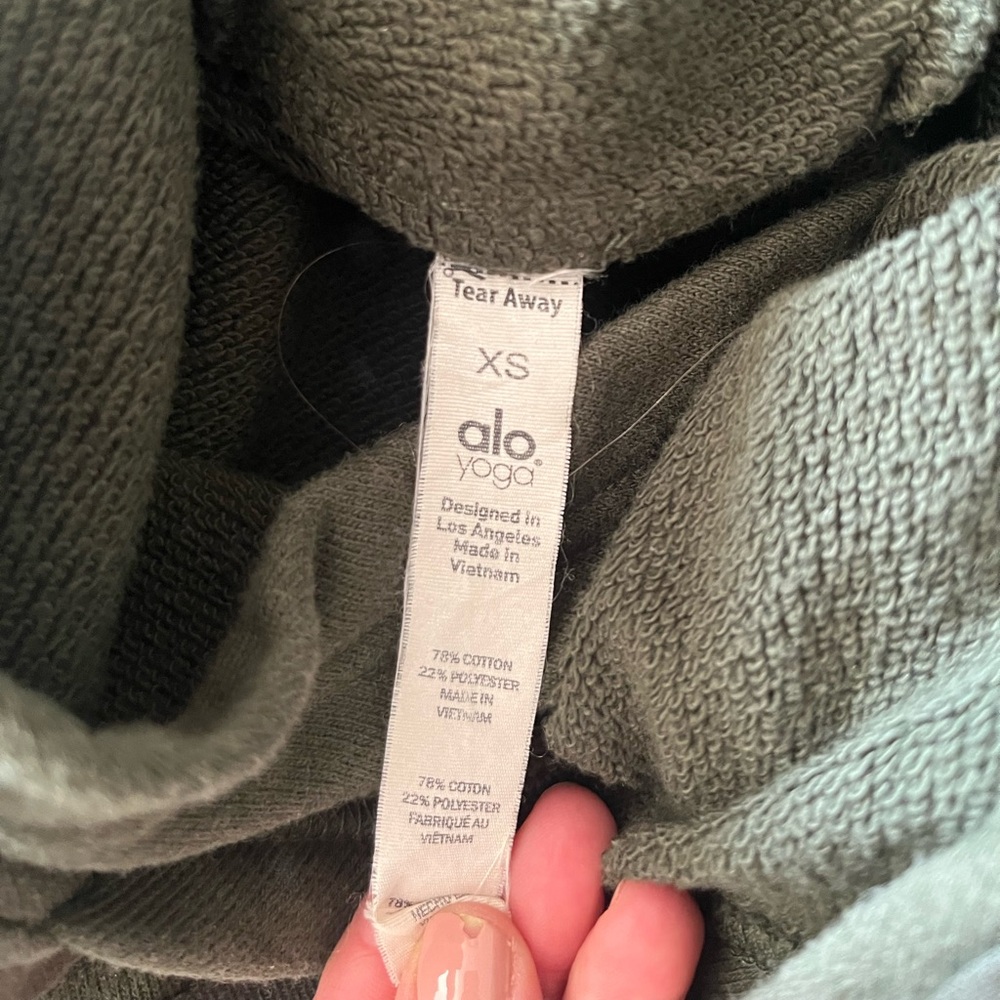 Alo hooded pullover sweatshirt